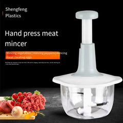 Manual Hand Push Chopper – Multi-Functional 1.5L Vegetable, Meat & Food Grinder for Fast, Easy Prep (Random Color)