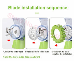 High-Quality Multifunctional Grinder – Meat Mincer, Vegetable Chopper & Blender for Effortless Home Cooking (Random Color)