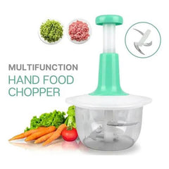 Manual Hand Push Chopper – Multi-Functional 1.5L Vegetable, Meat & Food Grinder for Fast, Easy Prep (Random Color)