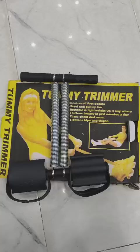 Foot Pedal Resistance Band – Double Spring Tummy Trimmer