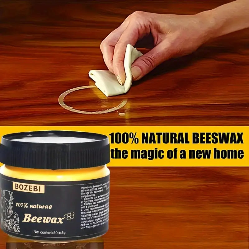 (LIMITED TIME OFFER BUY 2 AT THE PRICE OF 1).  Wood Seasoning Beewax Polish – Complete Solution Furniture Care 1 Polishing Beeswax