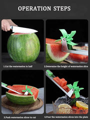 Windmill Watermelon Cube Cutter – Slice, Core & Cube Fruit Effortlessly