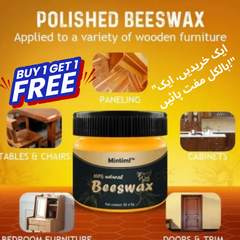 (LIMITED TIME OFFER BUY 2 AT THE PRICE OF 1).  Wood Seasoning Beewax Polish – Complete Solution Furniture Care 1 Polishing Beeswax