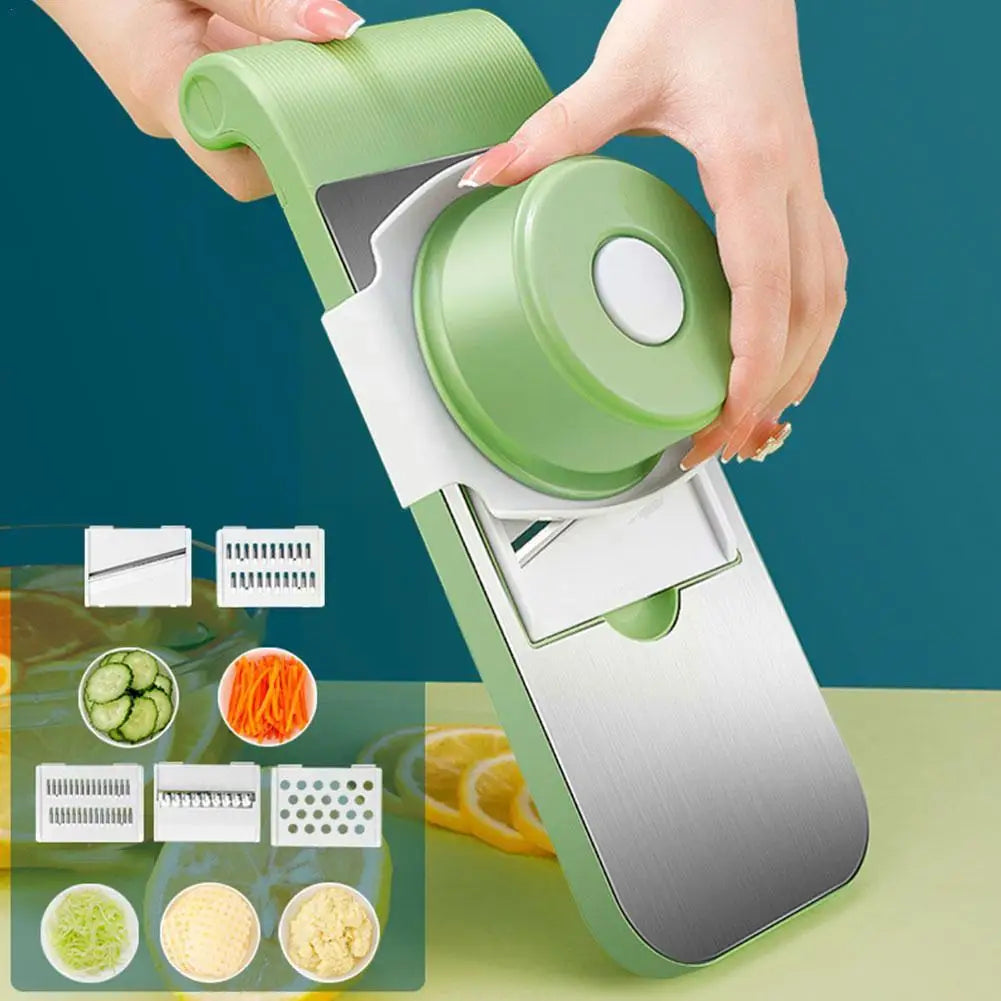 5-in-1 Handheld Electric Vegetable Cutter – Mini Wireless Chopper