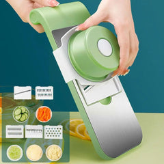 5-in-1 Handheld Electric Vegetable Cutter – Mini Wireless Chopper