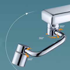 360° of Clean: Universal Rotating Faucet Sprayer That Saves Water & Stops Splashes!
