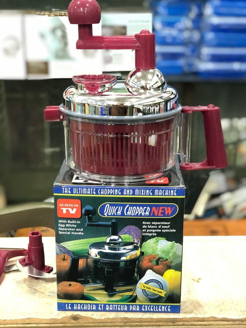 Manual Speedy Vegetable Quick Chopper – Effortless Onion, Salad & Veggie Cutting in Seconds (Random Color)