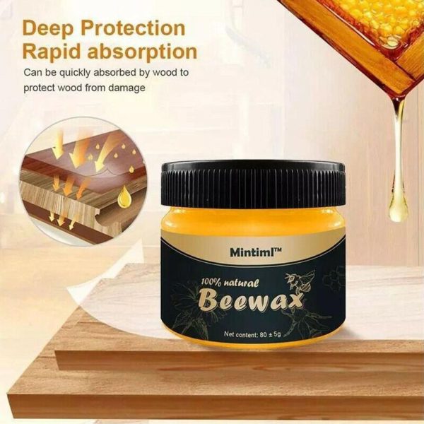 (LIMITED TIME OFFER BUY 2 AT THE PRICE OF 1).  Wood Seasoning Beewax Polish – Complete Solution Furniture Care 1 Polishing Beeswax