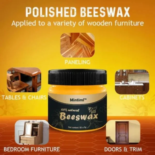 (LIMITED TIME OFFER BUY 2 AT THE PRICE OF 1).  Wood Seasoning Beewax Polish – Complete Solution Furniture Care 1 Polishing Beeswax