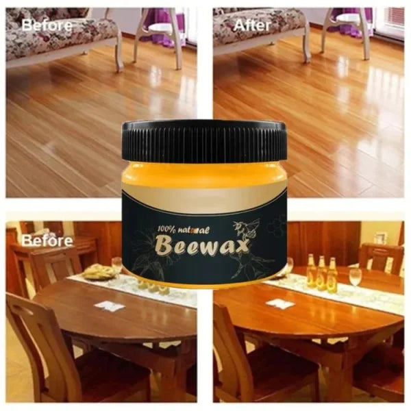 (LIMITED TIME OFFER BUY 2 AT THE PRICE OF 1).  Wood Seasoning Beewax Polish – Complete Solution Furniture Care 1 Polishing Beeswax