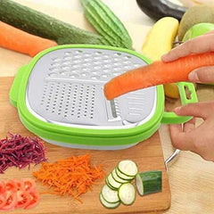 3-in-1 Cheese Grater with Storage Box – Slice, Grate & Peel Effortlessly
