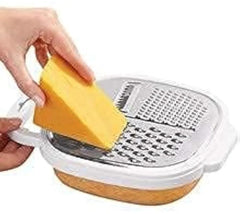 3-in-1 Cheese Grater with Storage Box – Slice, Grate & Peel Effortlessly
