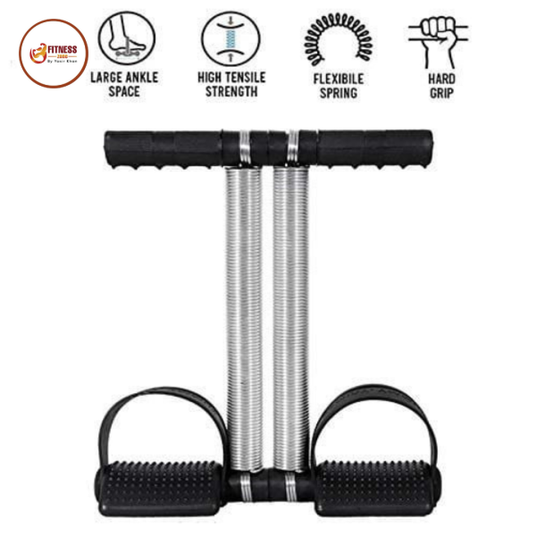 Foot Pedal Resistance Band – Double Spring Tummy Trimmer