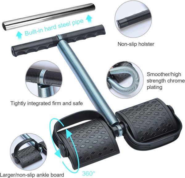 Foot Pedal Resistance Band – Double Spring Tummy Trimmer