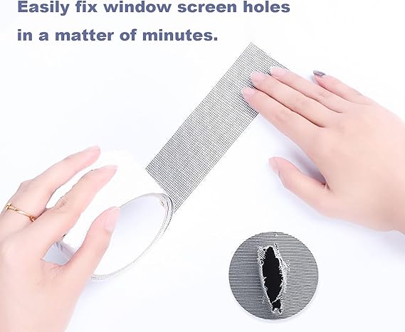 Mesh Roll Tape Window Screen Repair Patch | Keep Mosquitoes Out With Our Anti-insect, Self-adhesive Mesh Patch Tape – 3 Meter