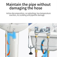 Multipurpose Drain Cleaner – Powerful Pipeline Dredging Agent For Kitchen Sink & Bathroom | Odor Removal & Clog Dis-solver