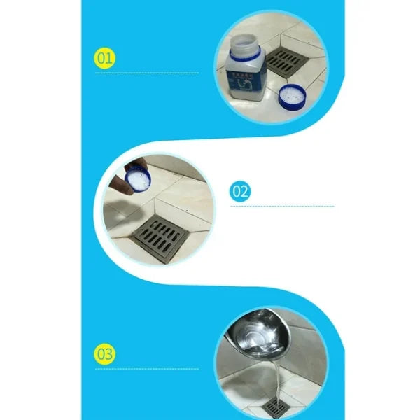Multipurpose Drain Cleaner – Powerful Pipeline Dredging Agent For Kitchen Sink & Bathroom | Odor Removal & Clog Dis-solver