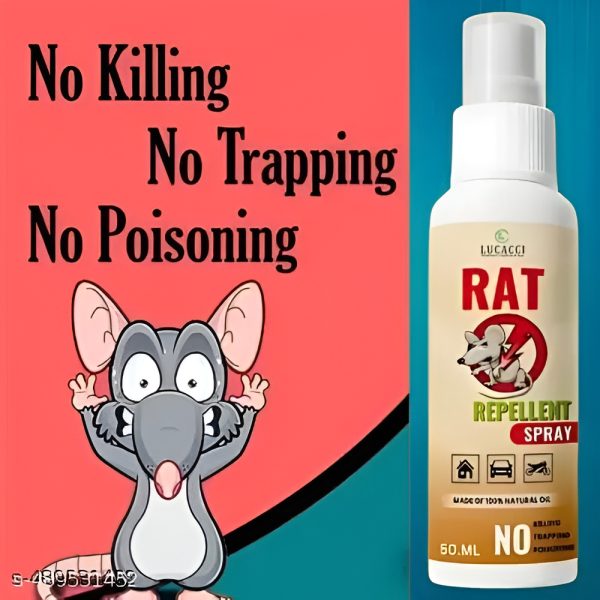 buy one get one free Rat Repellent Spray 50ml – Natural, Safe & Non-toxic Rodent Deterrent For Home, Kitchen, Car, And Storage Areas